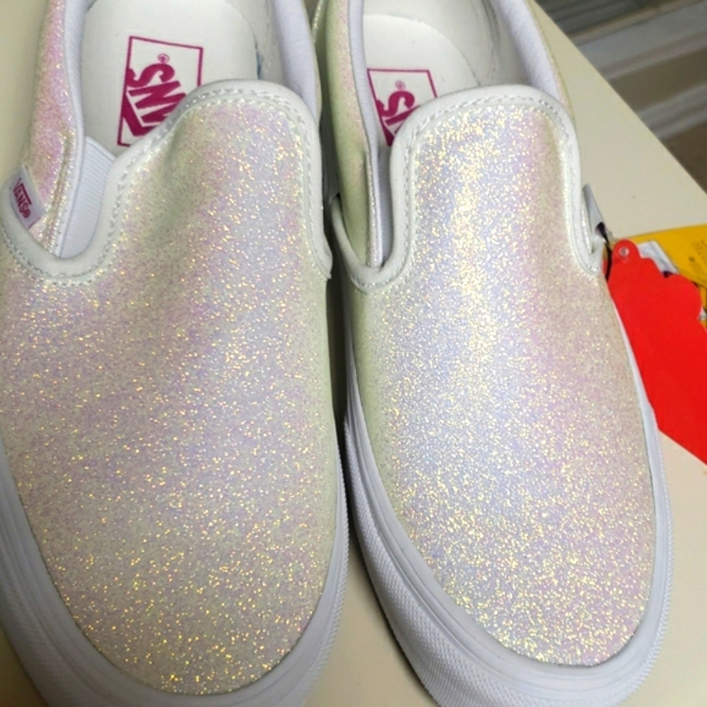 COPY - UV Glitter Pink/Tr White Vans
